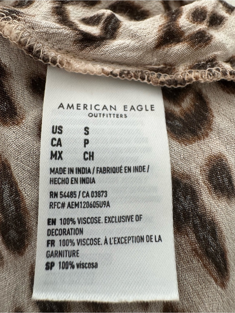 American Eagle Outfitters Leopard-Print Midi Dress - Picture 6 of 7